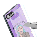 karma is a bitch back phone cover | glass case for iphone 16e