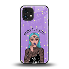 karma is a bitch back phone cover | glass case for nothing phone 1