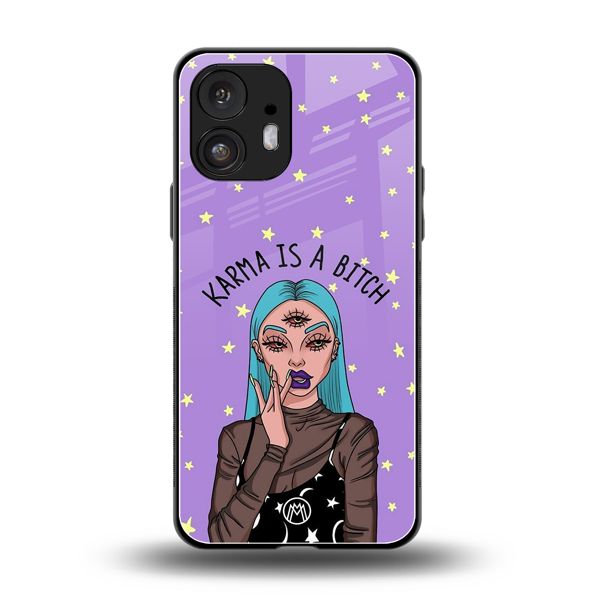 karma is a bitch back phone cover | glass case for nothing phone 2