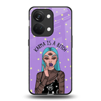 karma is a bitch back phone cover | glass case for oneplus nord 3