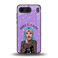 karma is a bitch back phone cover | glass case for oneplus nord 4