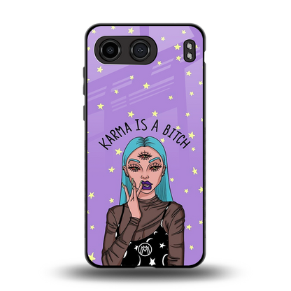 karma is a bitch back phone cover | glass case for oneplus nord 4