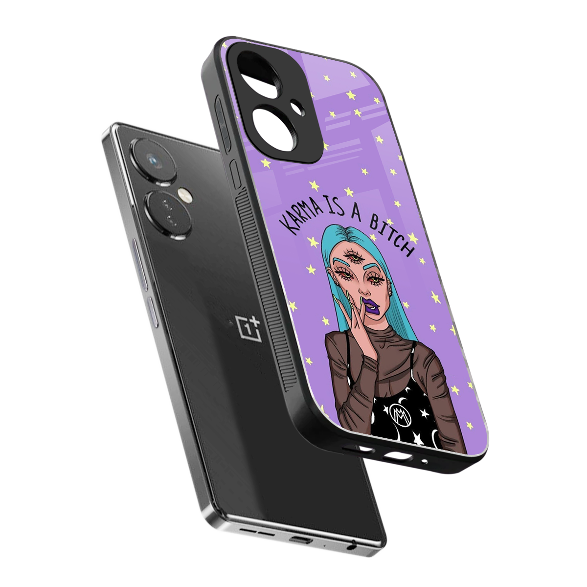 karma is a bitch back phone cover | glass case for oneplus nord ce 3