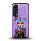 karma is a bitch back phone cover | glass case for oneplus nord ce 4