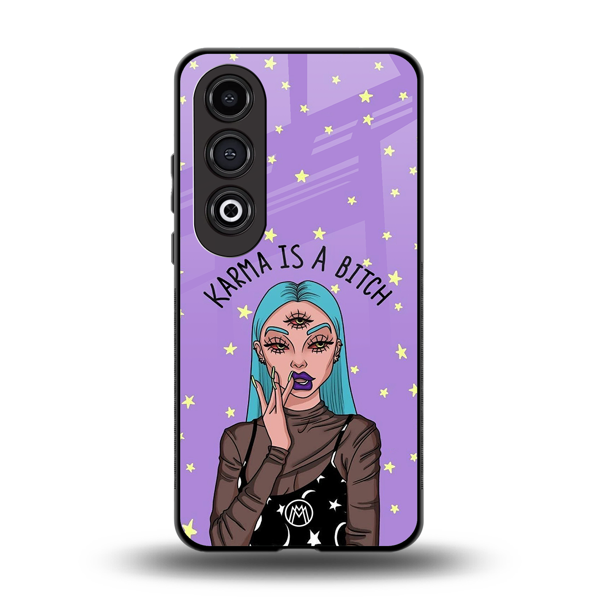 karma is a bitch back phone cover | glass case for oneplus nord ce 4