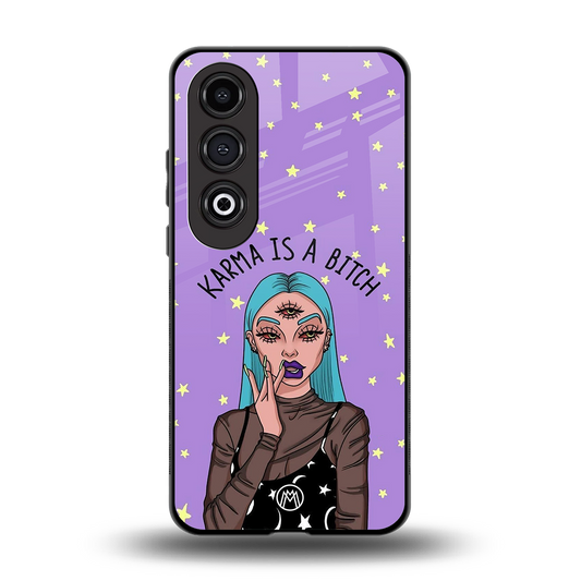 karma is a bitch back phone cover | glass case for oneplus nord ce 4