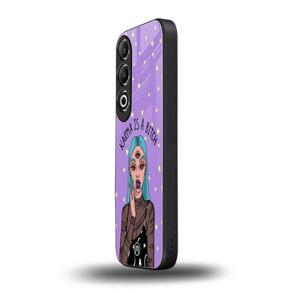 karma is a bitch back phone cover | glass case for oneplus nord ce 4