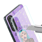 karma is a bitch back phone cover | glass case for oneplus nord ce 4