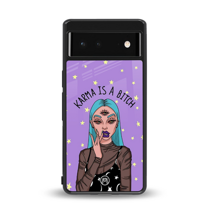karma is a bitch back phone cover | glass case for Google Pixel 6A