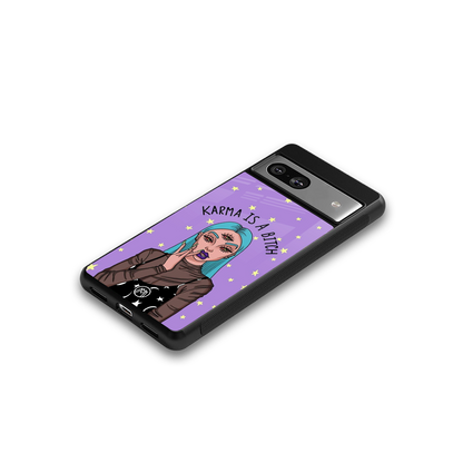 karma is a bitch back phone cover | glass case for Google Pixel 7