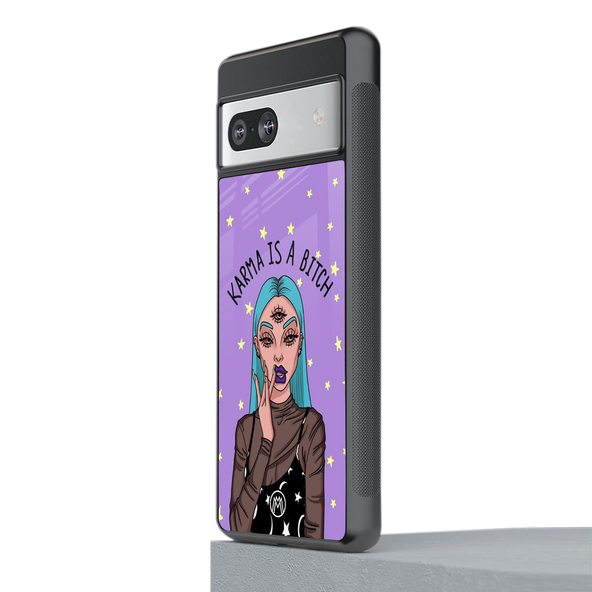 karma is a bitch back phone cover | glass case for Google Pixel 7