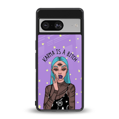 karma is a bitch back phone cover | glass case for Google Pixel 8