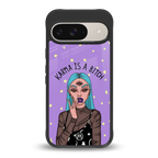 karma is a bitch back phone cover | glass case for google pixel 9