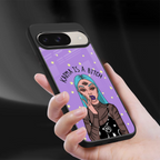 karma is a bitch back phone cover | glass case for google pixel 9