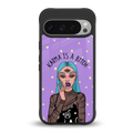 karma is a bitch back phone cover | glass case for google pixel 9 pro