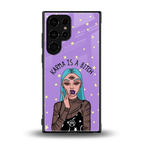 karma is a bitch back phone cover | glass case for samsung galaxy s23 ultra