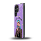 karma is a bitch back phone cover | glass case for samsung galaxy s25 ultra