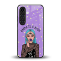 karma is a bitch back phone cover | glass case for samsung galaxy s24