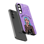 karma is a bitch back phone cover | glass case for samsung galaxy s25
