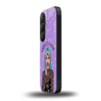 karma is a bitch back phone cover | glass case for samsung galaxy s25