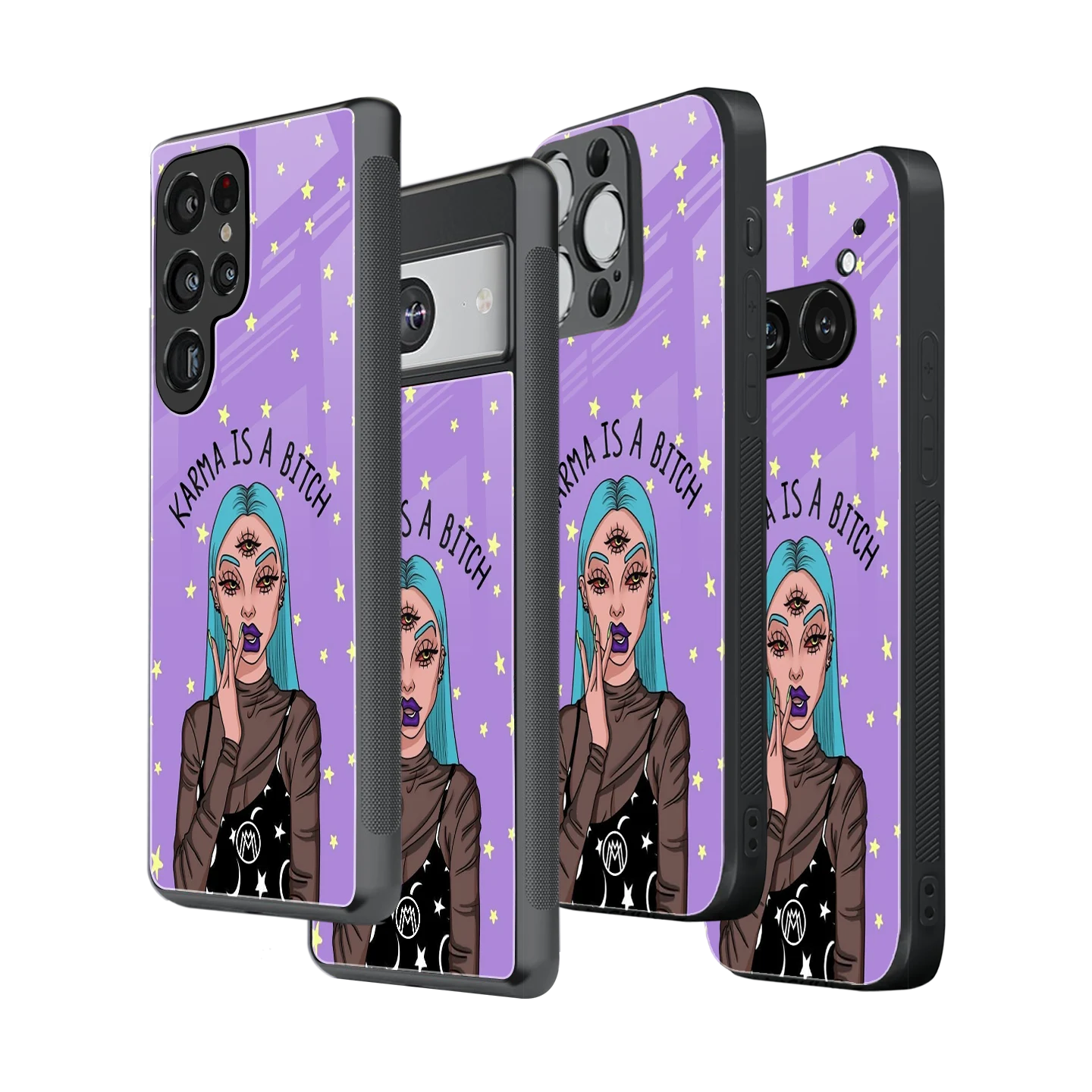 Stylish Glass Back Case for All Smartphones – iPhone, Samsung, OnePlus, Pixel, Redmi, Oppo, Vivo, Motorola