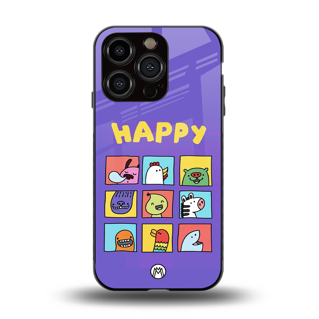 kawaii edition back phone cover | glass case for iphone 13 pro