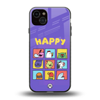 kawaii edition back phone cover | glass case for iphone 15 plus
