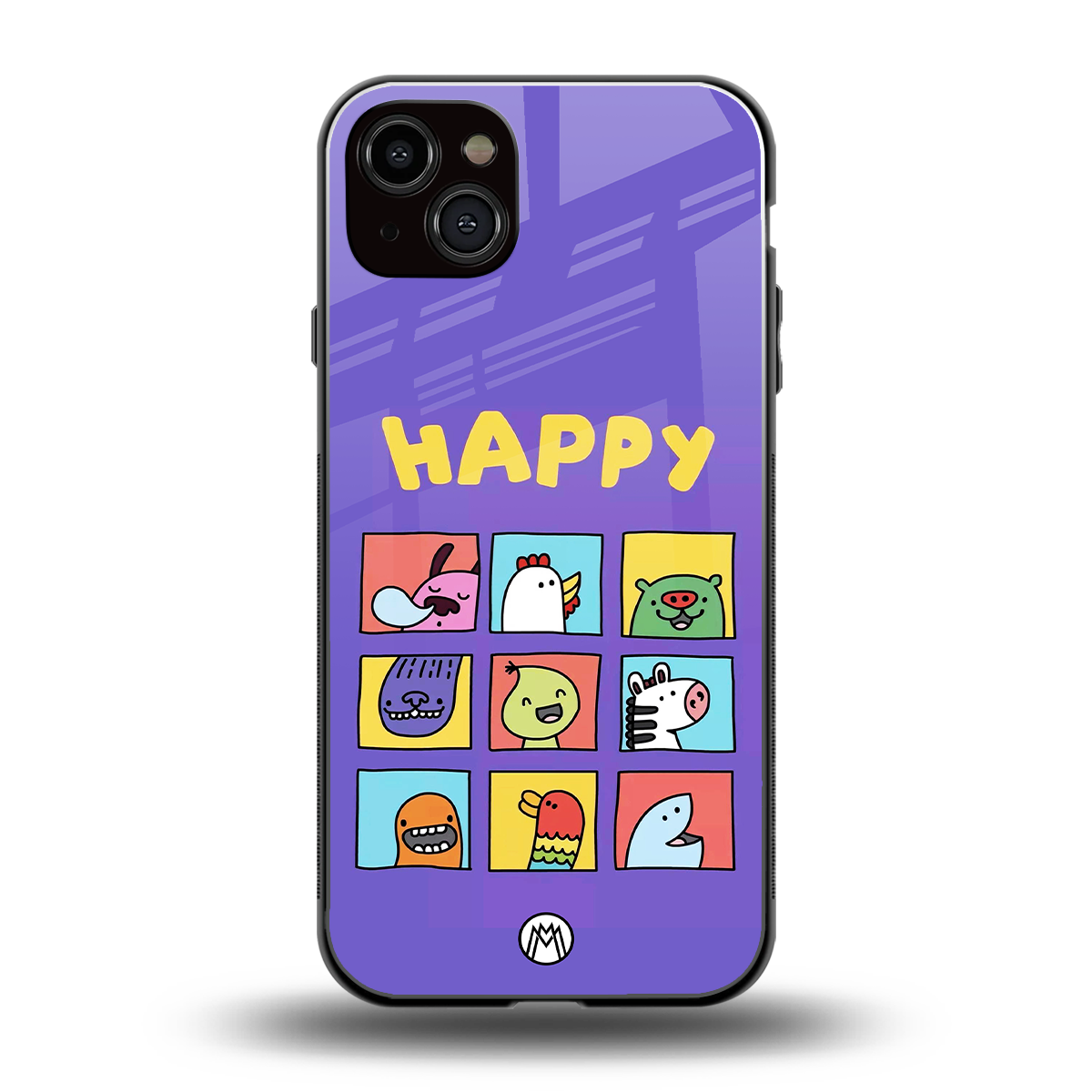 kawaii edition back phone cover | glass case for iphone 15 plus