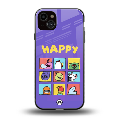 kawaii edition back phone cover | glass case for iphone 14 plus