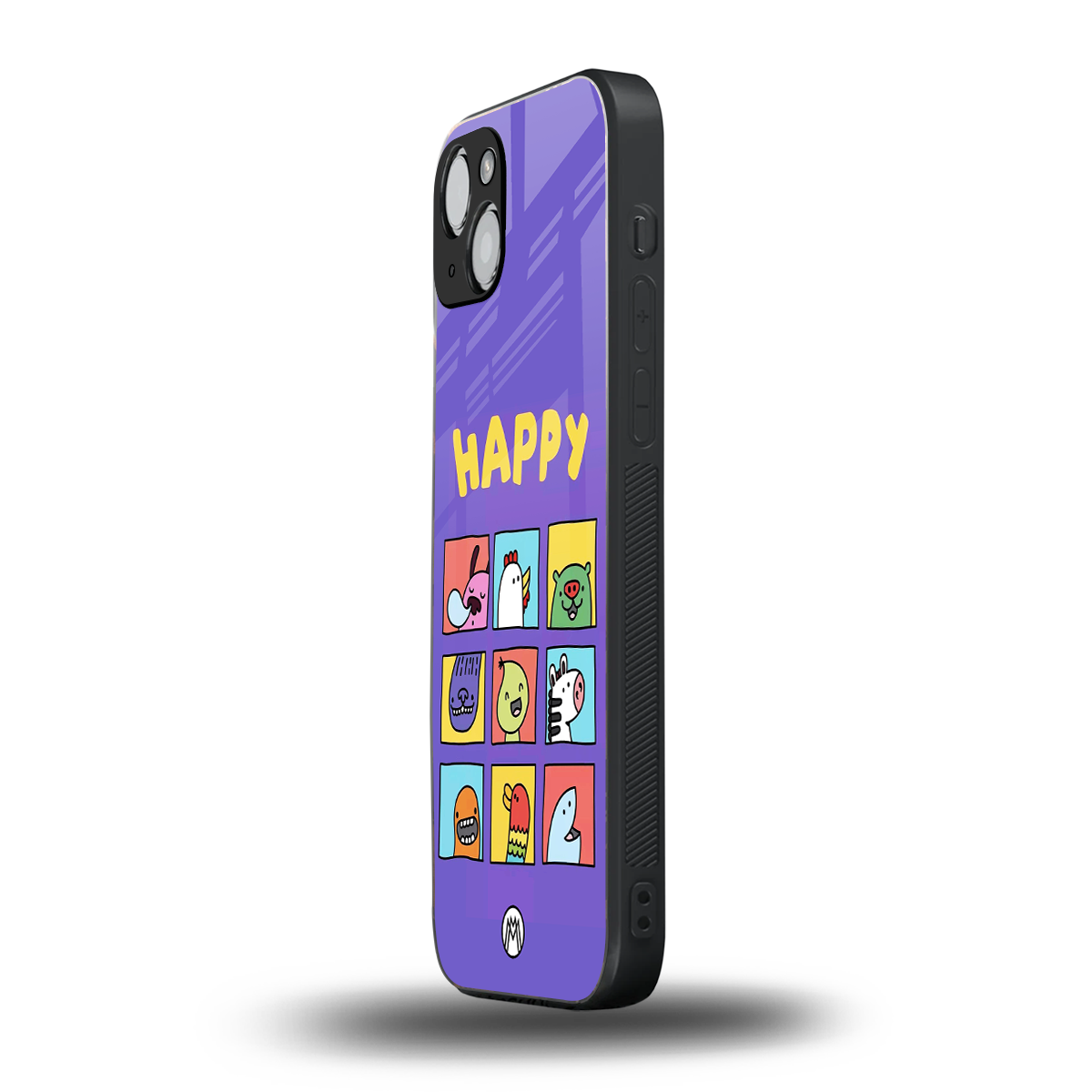 kawaii edition back phone cover | glass case for iphone 15 plus