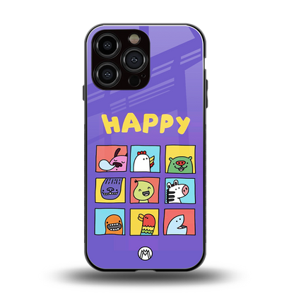 kawaii edition back phone cover | glass case for iphone 14 pro max