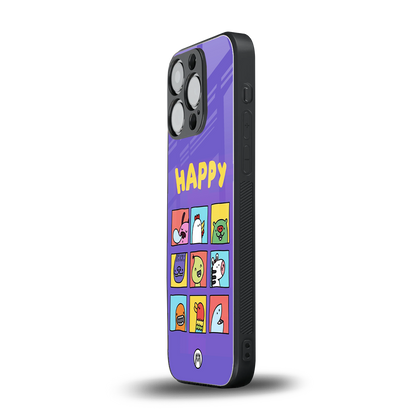 kawaii edition back phone cover | glass case for iphone 14 pro