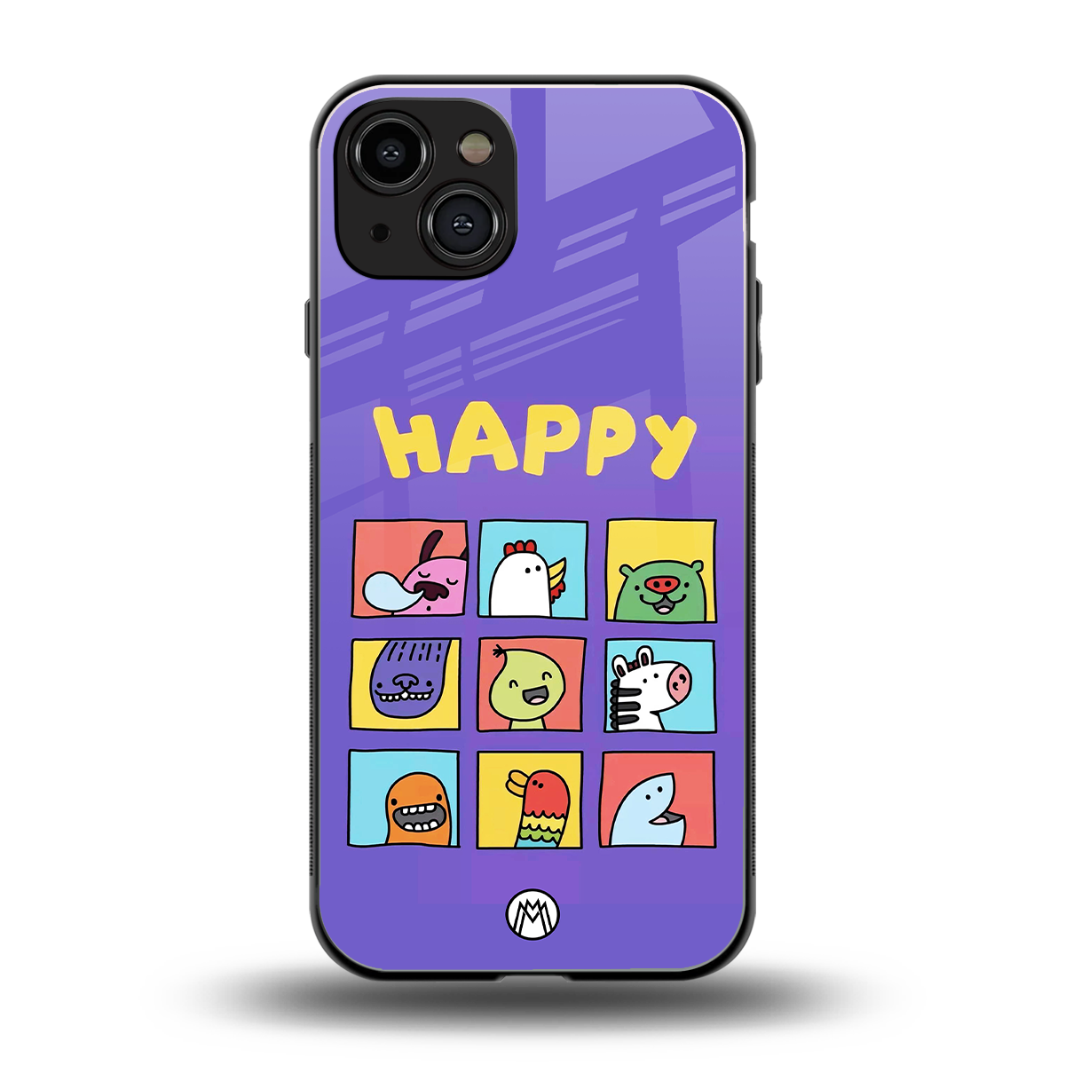 kawaii edition back phone cover | glass case for iphone 15