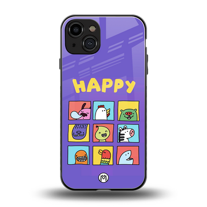 kawaii edition back phone cover | glass case for iphone 15