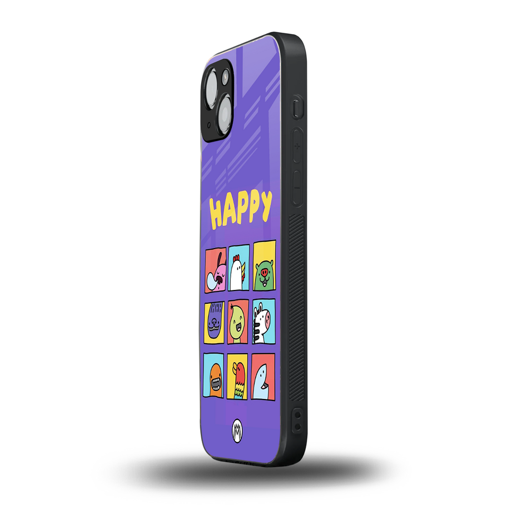 kawaii edition back phone cover | glass case for iphone 15
