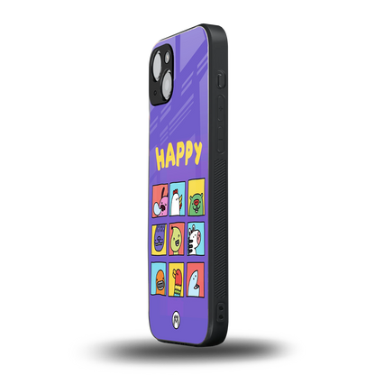 kawaii edition back phone cover | glass case for iphone 15