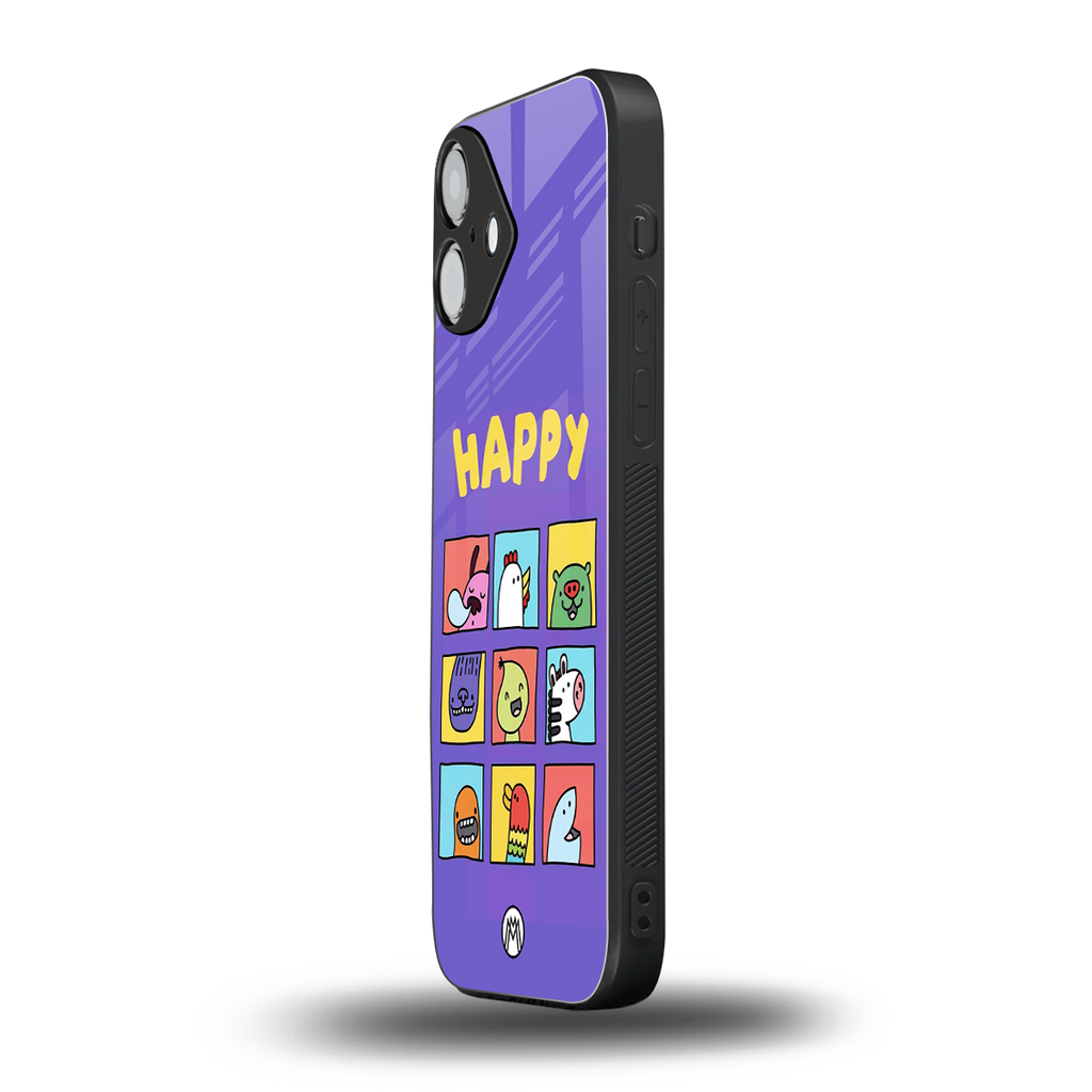 kawaii edition back phone cover | glass case for iphone 16 plus