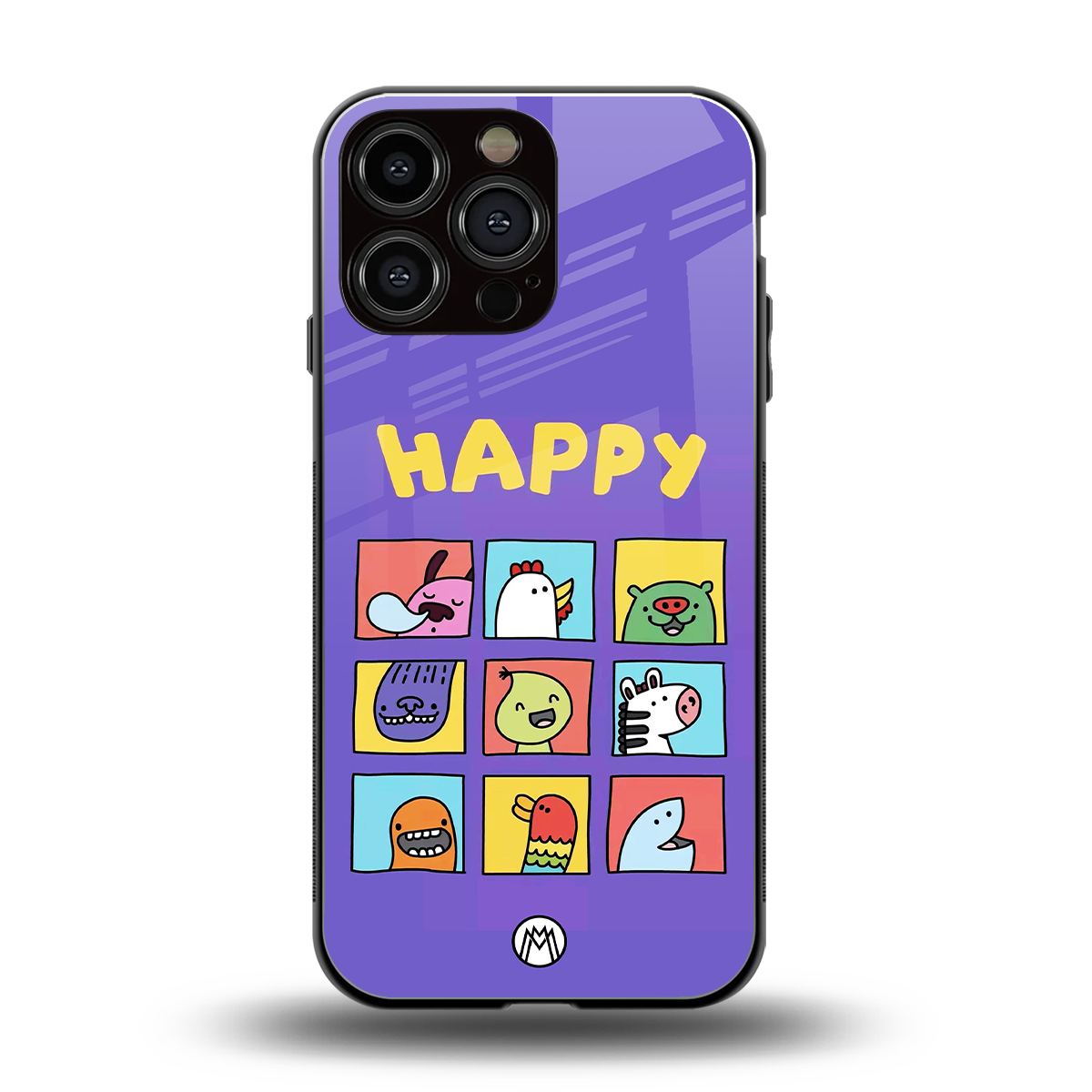 kawaii edition back phone cover | glass case for iphone 16 pro max