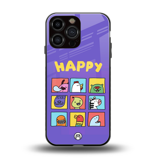 kawaii edition back phone cover | glass case for iphone 16 pro max