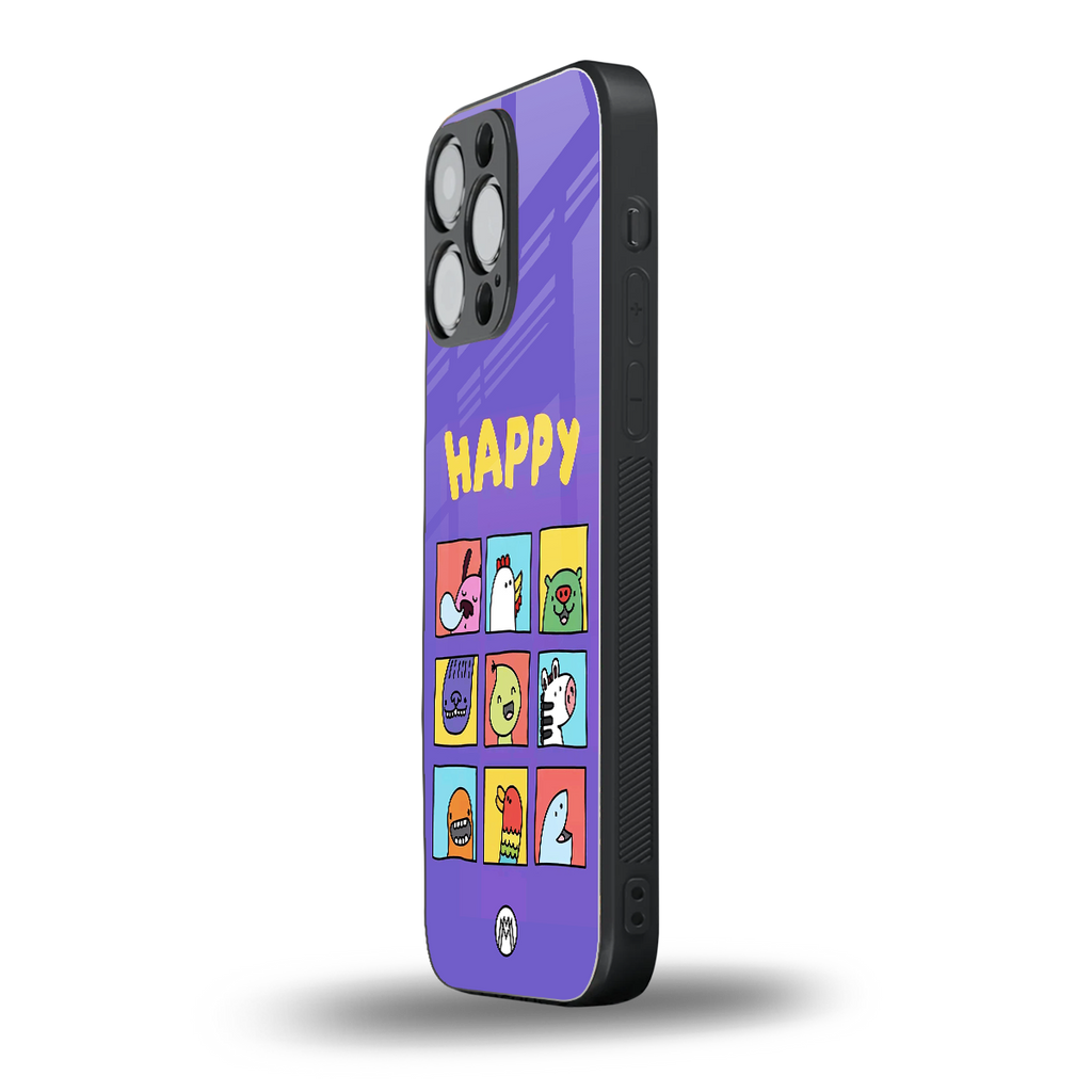 kawaii edition back phone cover | glass case for iphone 16 pro max
