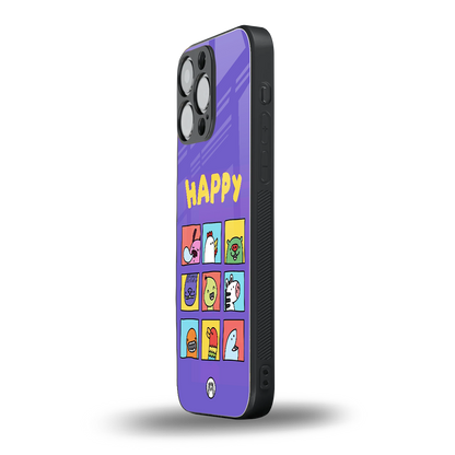 kawaii edition back phone cover | glass case for iphone 16 pro max
