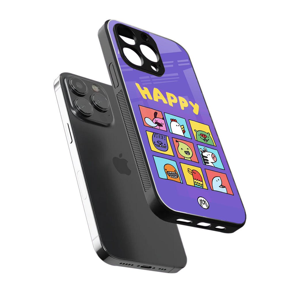 kawaii edition back phone cover | glass case for iphone 16 pro