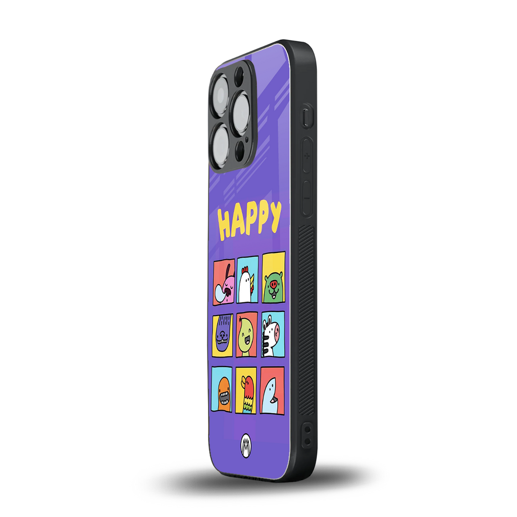 kawaii edition back phone cover | glass case for iphone 16 pro
