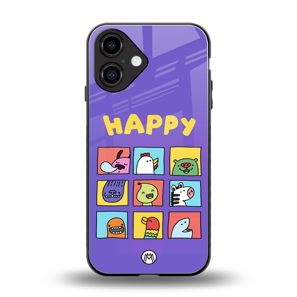 kawaii edition back phone cover | glass case for iphone 16