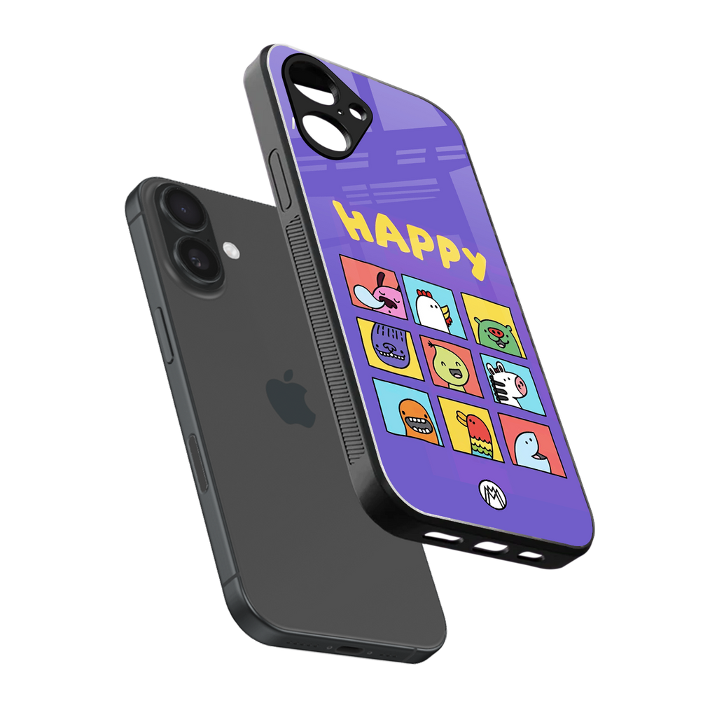 kawaii edition back phone cover | glass case for iphone 16