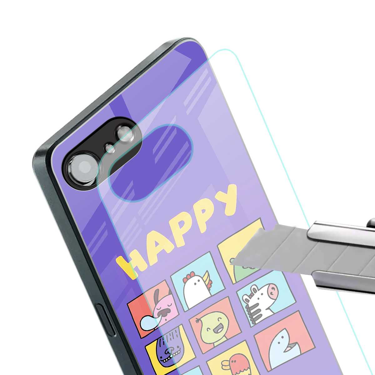 kawaii edition back phone cover | glass case for iphone 16e