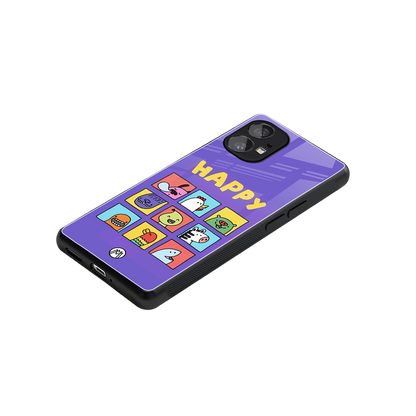 kawaii edition back phone cover | glass case for nothing phone 1