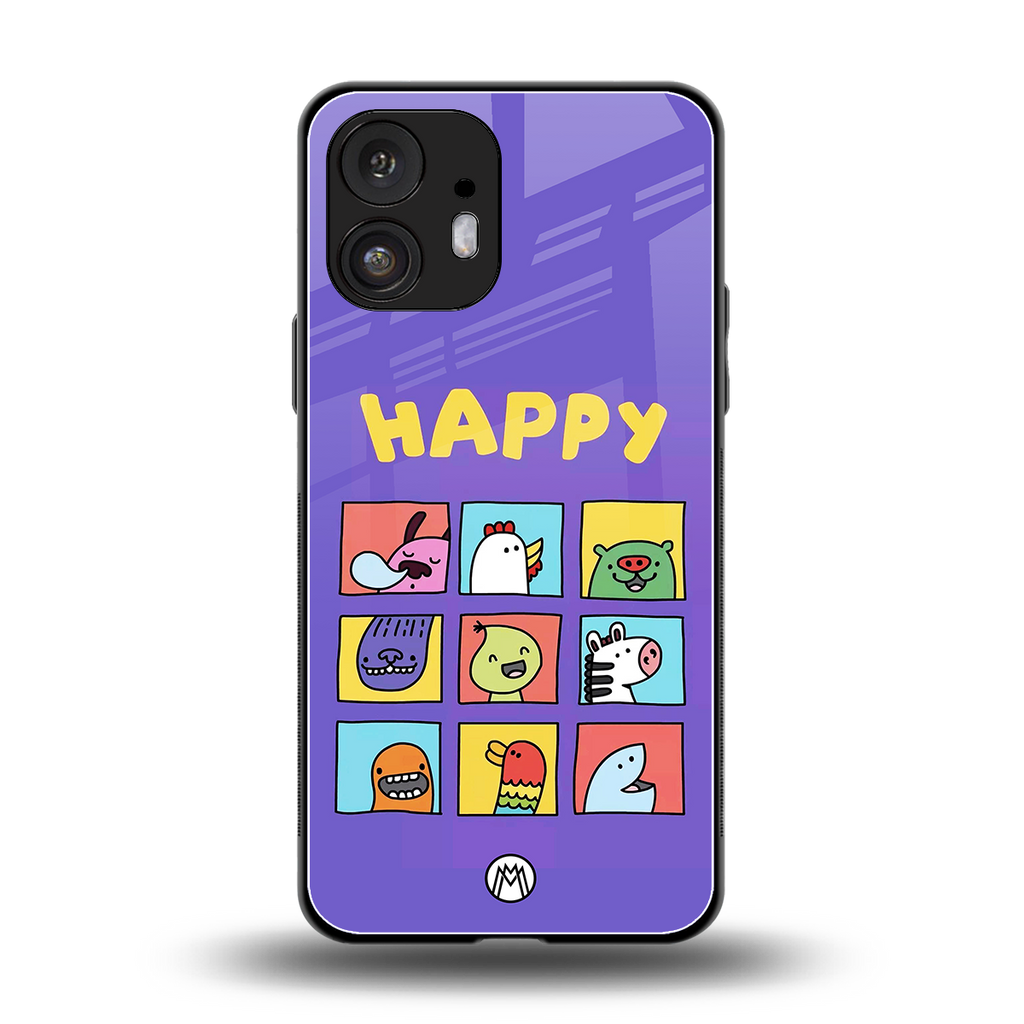 kawaii edition back phone cover | glass case for nothing phone 2