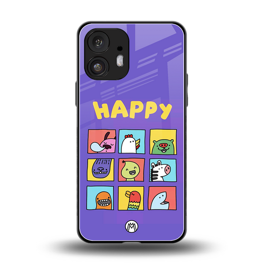 kawaii edition back phone cover | glass case for nothing phone 2