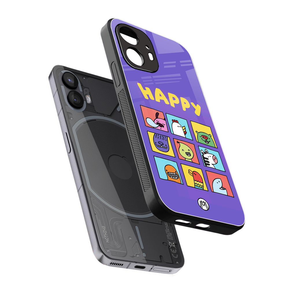kawaii edition back phone cover | glass case for nothing phone 2